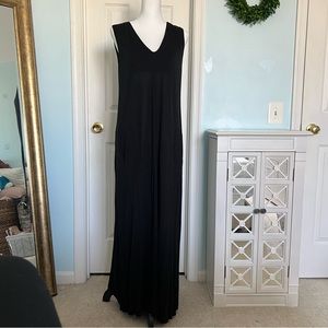 COS Black Sleeveless Tank Top Jersey Dress with Pockets size Medium